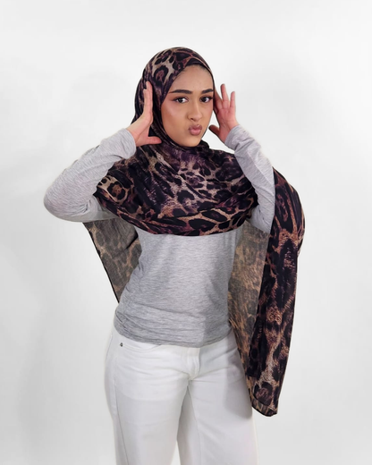 Cocoa Jaguar Modal Hijabs
