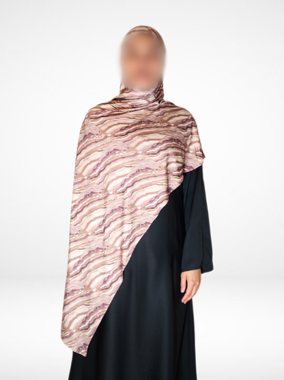 Sand Dunes Single Sided Printed Jersey Hijab