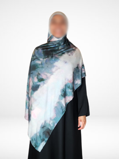 Spring Flowers Single Sided Printed Jersey Hijab