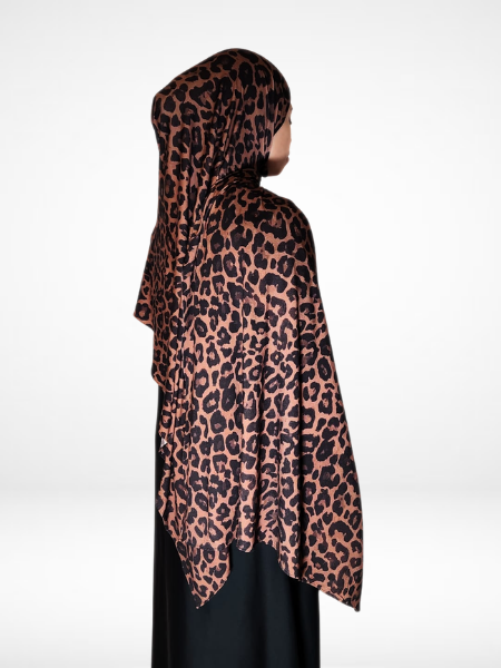 Leopard  Single Sided Printed Jersey Hijab