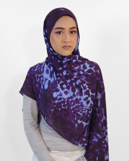 Electric Iris  Modal Hijab