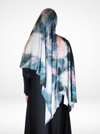 Spring Flowers Single Sided Printed Jersey Hijab