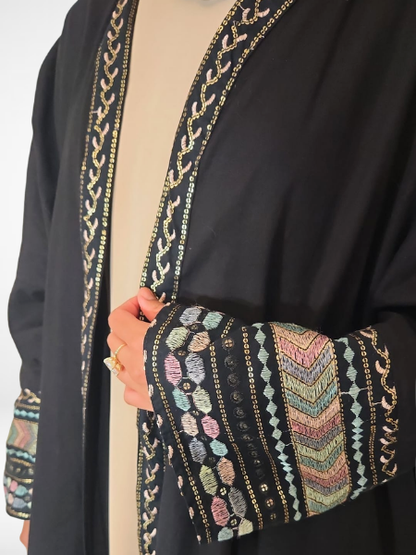Linen Batwing Abaya