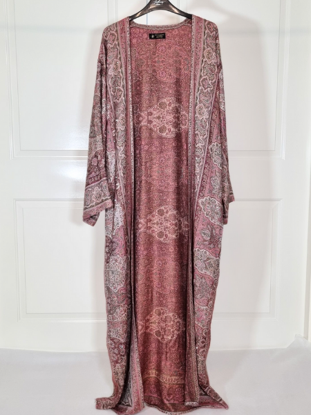 Earthy Pink 100% Cashmere Pashmina Occasion Abaya