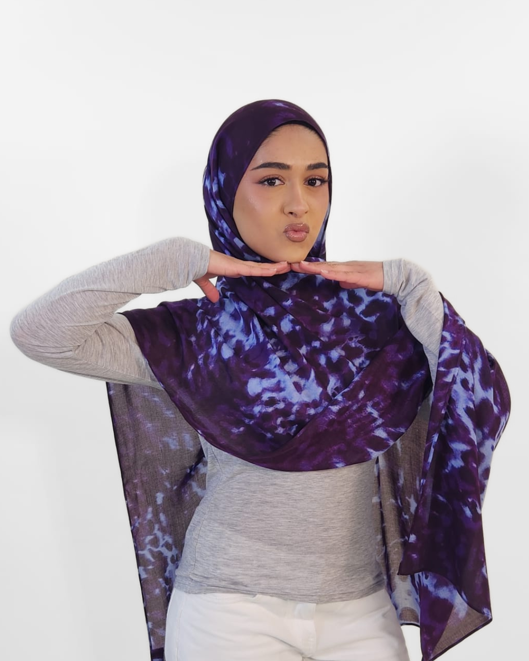 Electric Iris  Modal Hijab