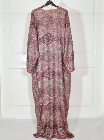 Earthy Pink 100% Cashmere Pashmina Occasion Abaya
