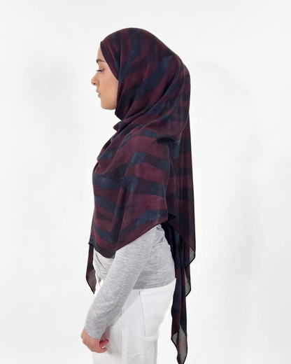 Mulberry Wave Modal Hijab