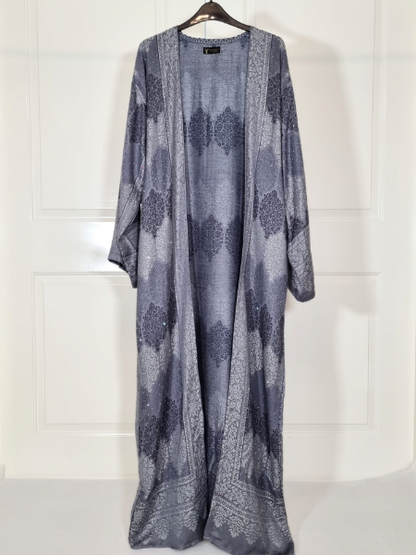 Three Shades of Grey 100% Cashmere Pashmina Occasion Abaya
