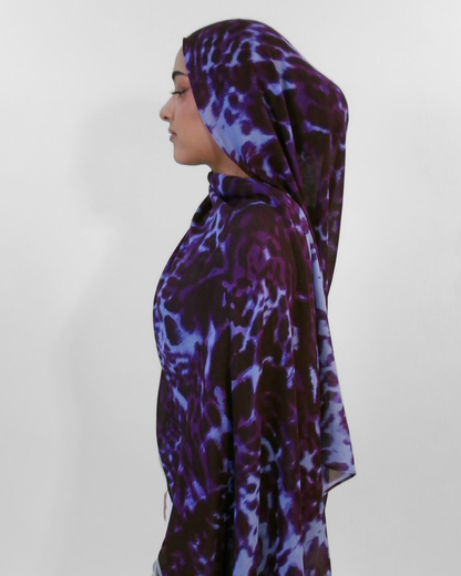 Electric Iris  Modal Hijab