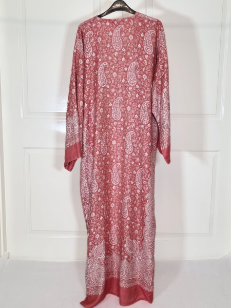 Pink & Cream 100% Cashmere Pashmina Occasion Abaya