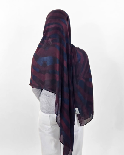 Mulberry Wave Modal Hijab