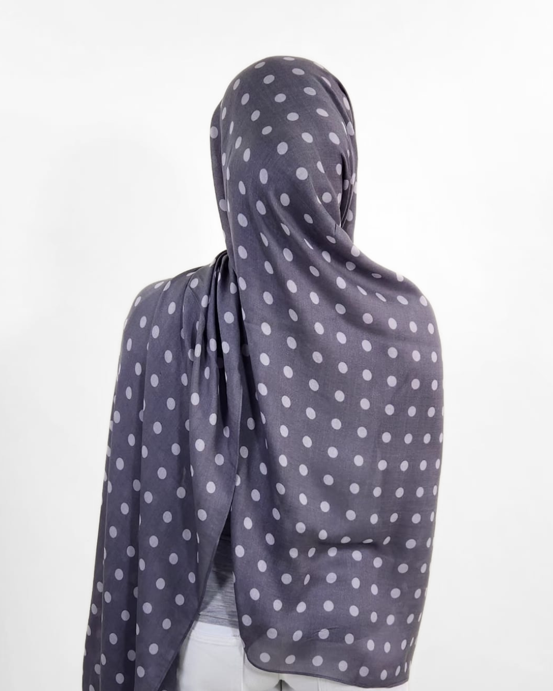 Grey Polka Modal Hijabs