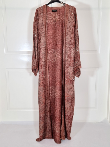 Brown 100% Cashmere Pashmina Occasion Abaya