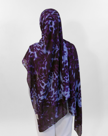Electric Iris  Modal Hijab
