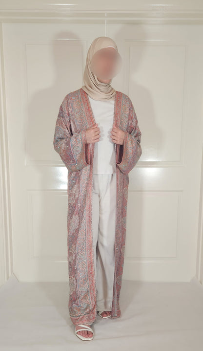 Light Multicolor 100% Cashmere Pashmina Occasion Abaya