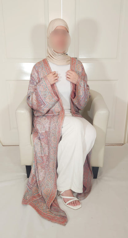 Light Multicolor 100% Cashmere Pashmina Occasion Abaya