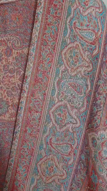 Light Multicolor 100% Cashmere Pashmina Occasion Abaya